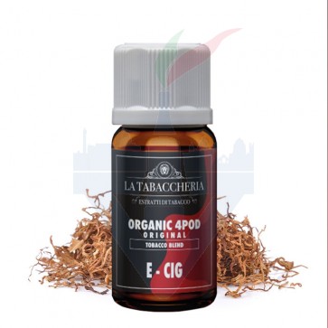E-CIG - Organic 4 Pod - Aroma Concentrato 10ml - La Tabaccheria