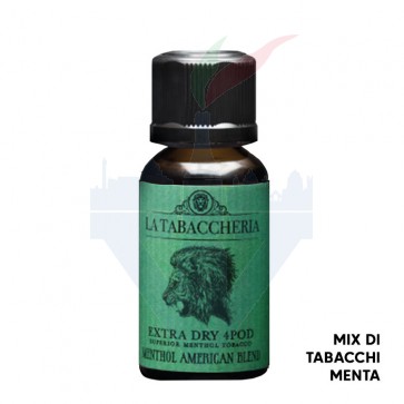 MENTHOL AMERICAN BLEND - Extra Dry 4Pod - Aroma Shot 20ml in 20ml - La Tabaccheria