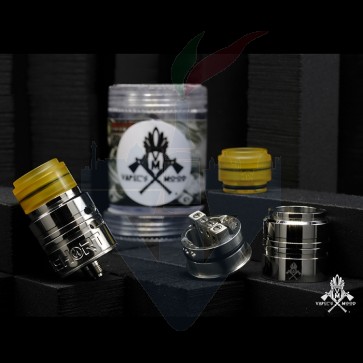 Short RDA 22mm Bright Steel - MCV x Vaper's Mood