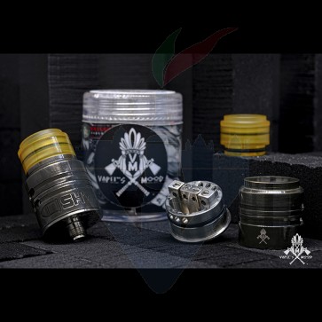 Short RDA 22mm Aged Steel - MCV x Vaper's Mood