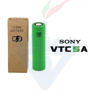 VTC 5 A - 18650 pin piatto Nuova Versione in Case di cartone - Sony