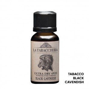 BLACK CAVENDISH - Extra Dry 4Pod - Aroma Shot 20ml in 20ml - La Tabaccheria