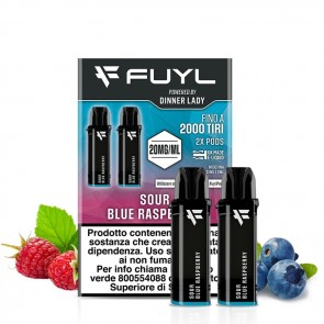 SOUR BLUE RASPBERRY 20mg - Pod Precaricata Fuyl - 2 pezzi - Fuyl